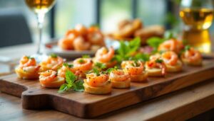 Brochettes, tartines, verrines… ces bouchées de crevettes transforment l’apéro en moment raffiné et ultra gourmand