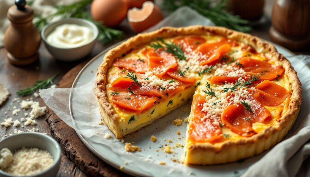 Cette quiche au saumon est toute simple à faire et un succès à tous les coups !