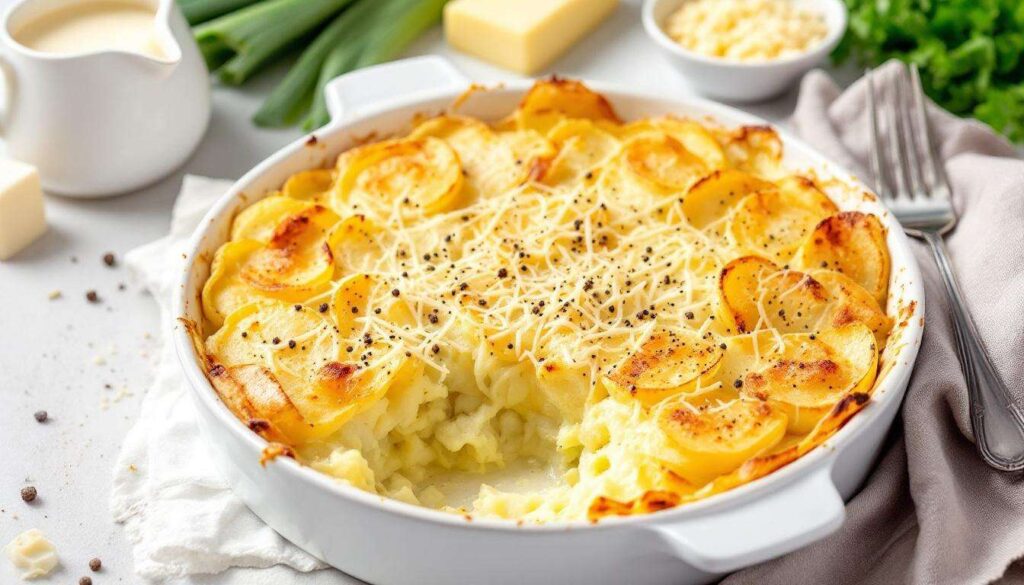 Ce gratin pommes de terre-poireaux : si fondant qu’il disparaît en 5 min !