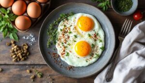 J'ai troqué l'huile et le beurre pour mes œufs frits : un plat plus léger, toujours aussi gourmand