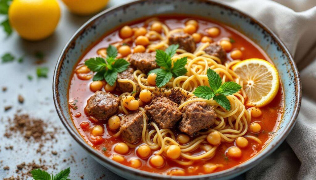 Shorba aux vermicelles et agneau : la soupe du ftour algérien qui réconforte dès la première cuillerée