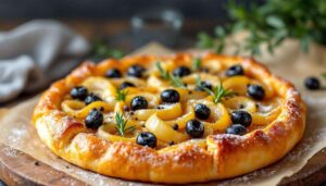 Tarte fine aux oignons caramélisés et anchois : la pissaladière niçoise en version express pour l'apéritif
