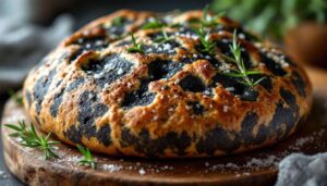 Focaccia noire au charbon végétal : la tendance boulangerie de 2026 qui intrigue autant qu'elle séduit