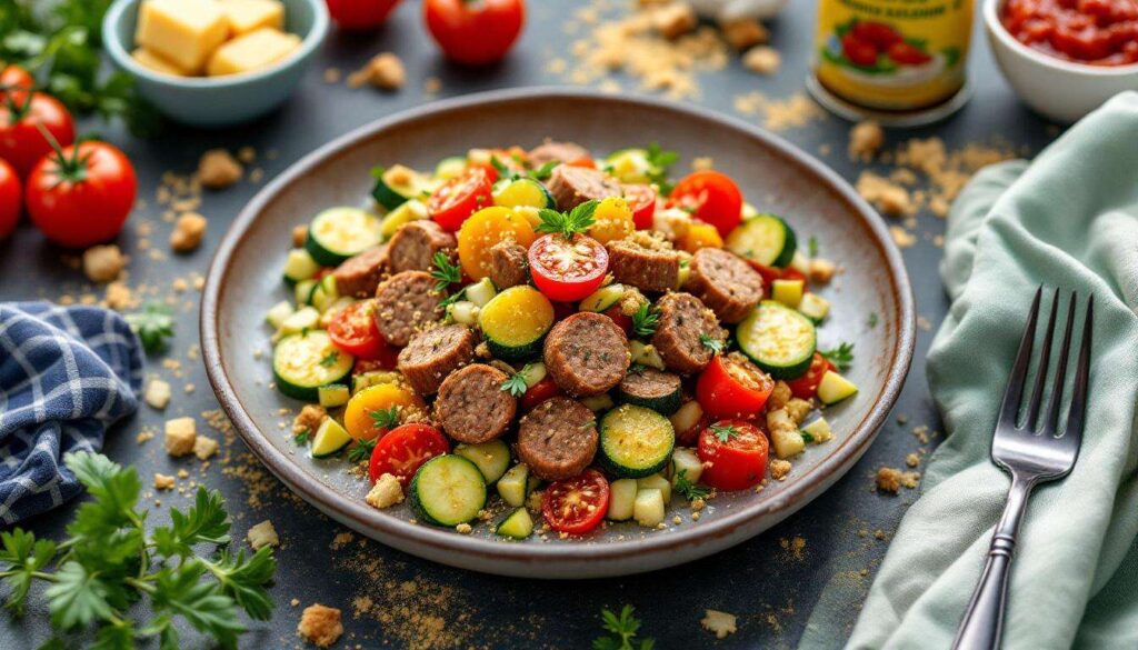 Boudin vert émietté en farce de légumes : la recette zéro déchet qui utilise la charcuterie belge autrement