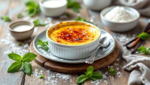 Crème brûlée au kéfir et vanille Bourbon : le dessert fermenté à la texture soyeuse qui surprend les puristes