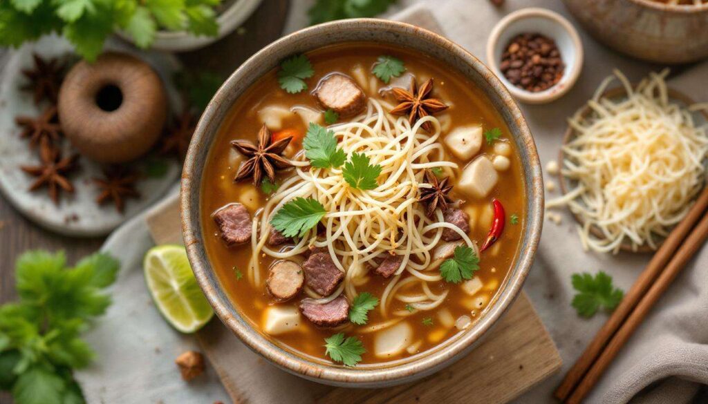 Bouillon pho maison express : la recette vietnamienne reconstituée en 20 minutes avec un bouillon cube amélioré