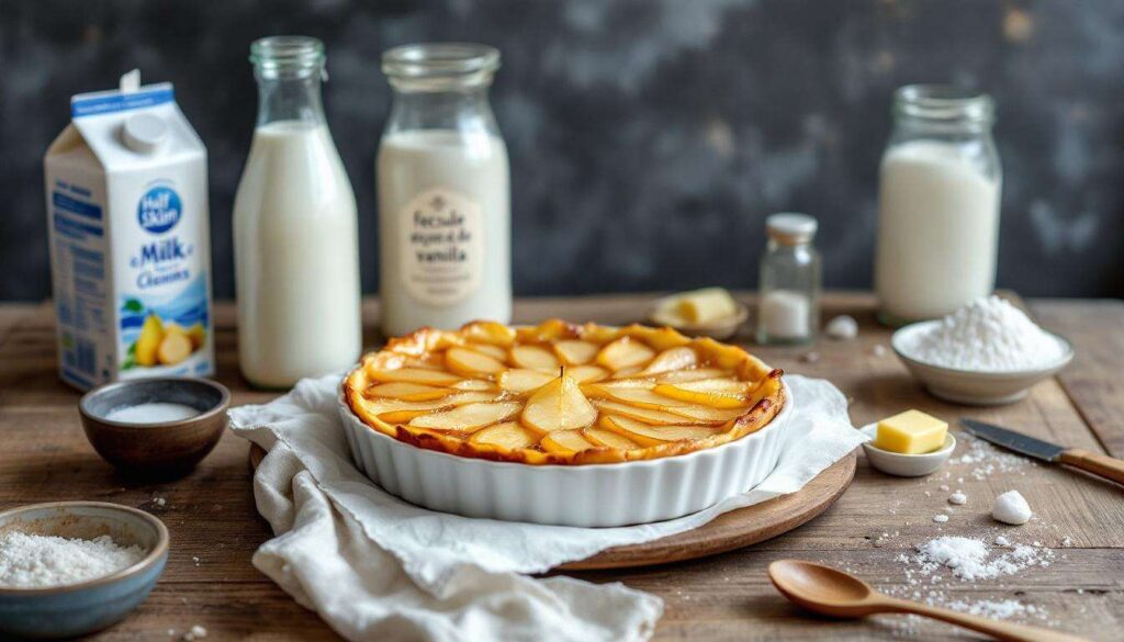 Clafoutis aux poires sans œufs : la version à la fécule de maïs qui tient parfaitement malgré la pénurie